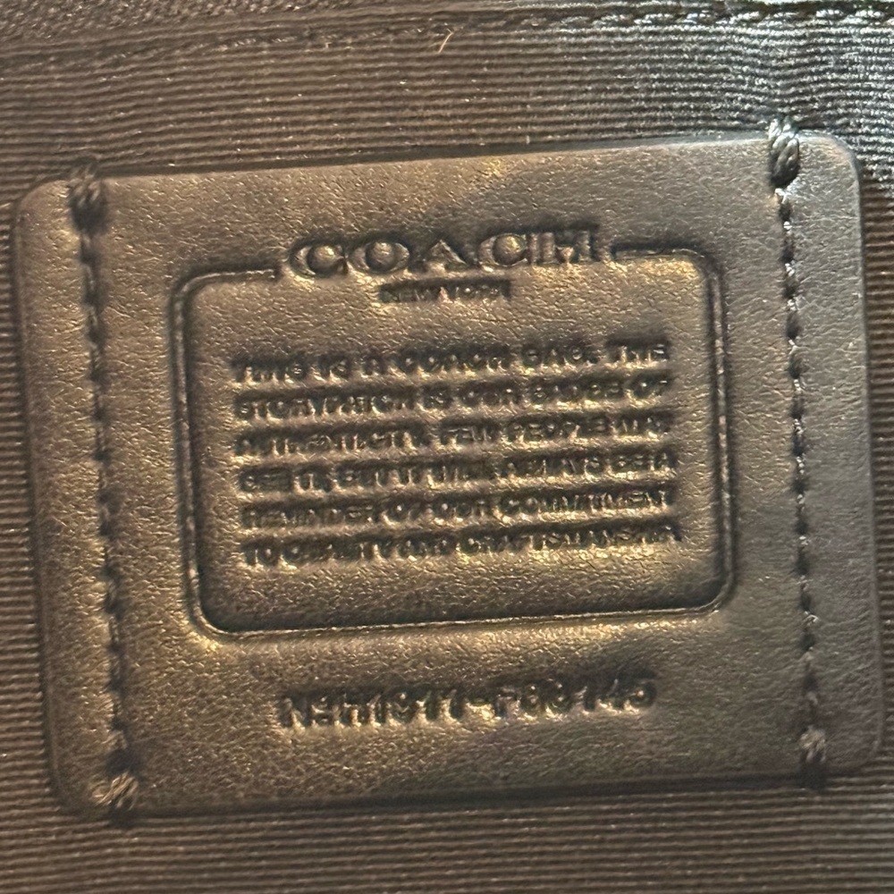 Coach Patricia Saddle Bag F88145 Black Leather Crossbody | Gunmetal Hardware - Picture 2 of 16